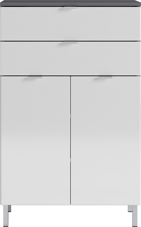CASAVANTI Kommode FEY 60 x 97 cm Graphit/ Weiß