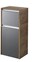 Aquarell Highboard 33.3 x 78.4 x 33.3 cm Glas Metallic matt