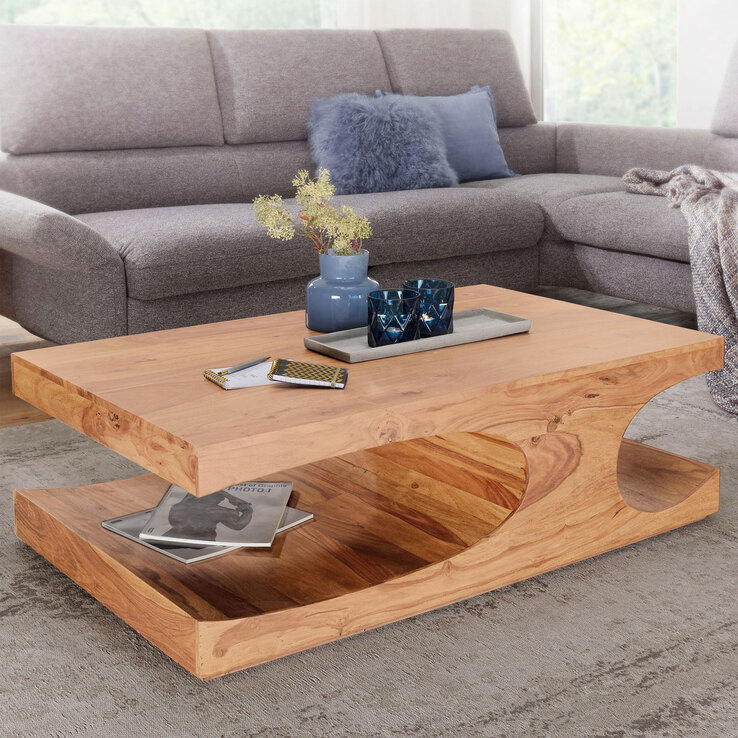 Couchtisch 118 x 70 cm Akazie