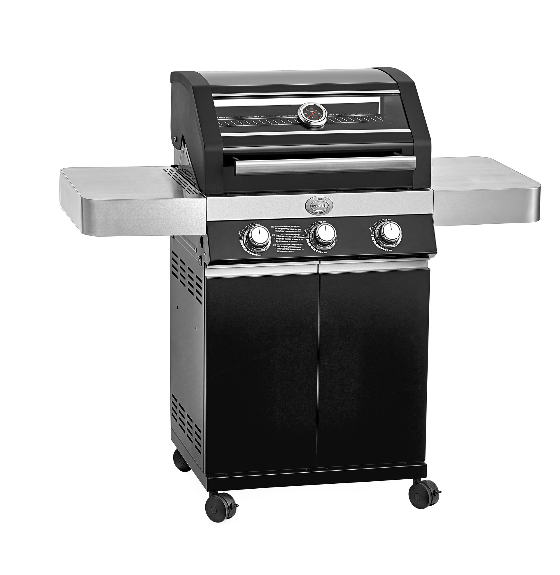 RÖSLE Gasgrill VIDERO G3 PURE schwarz