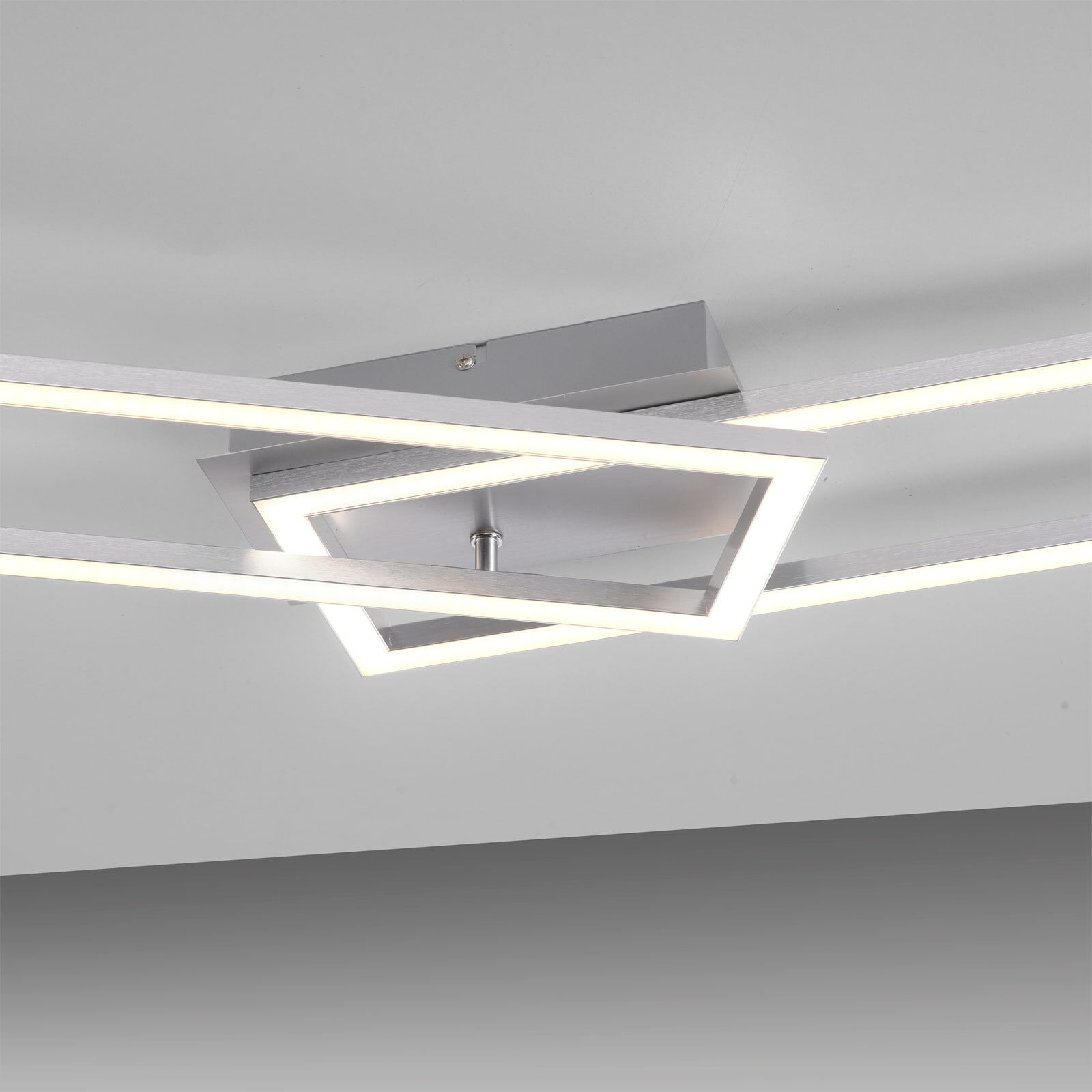 JUST LIGHT LED Deckenlampe IVEN 19,8 x 101,6 cm stahlfarbig