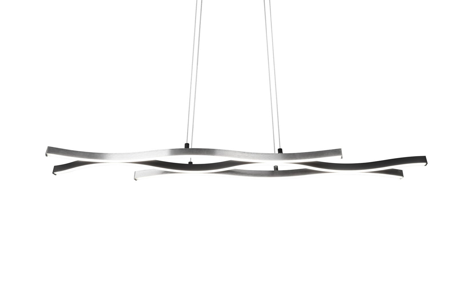 TRIO LED Pendelleuchte BLAZE 107 cm schwarz /nickelfarbig