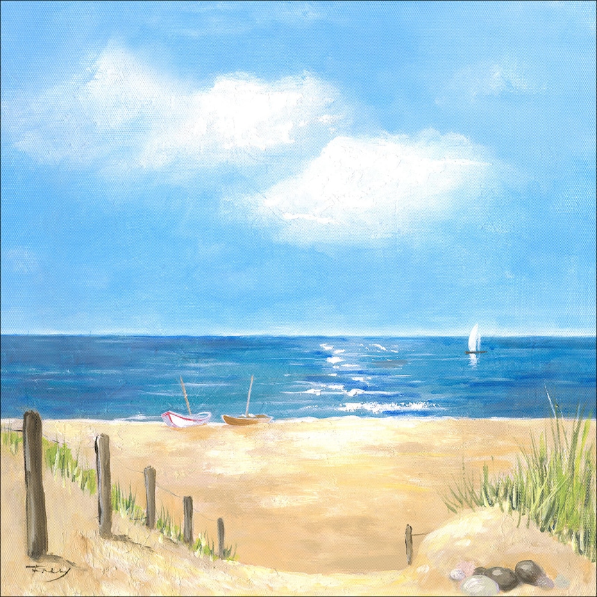 PRO ART Canvas-Art Bild BEACH ATMOSPHERE I 30 x 30 cm mehrfarbig