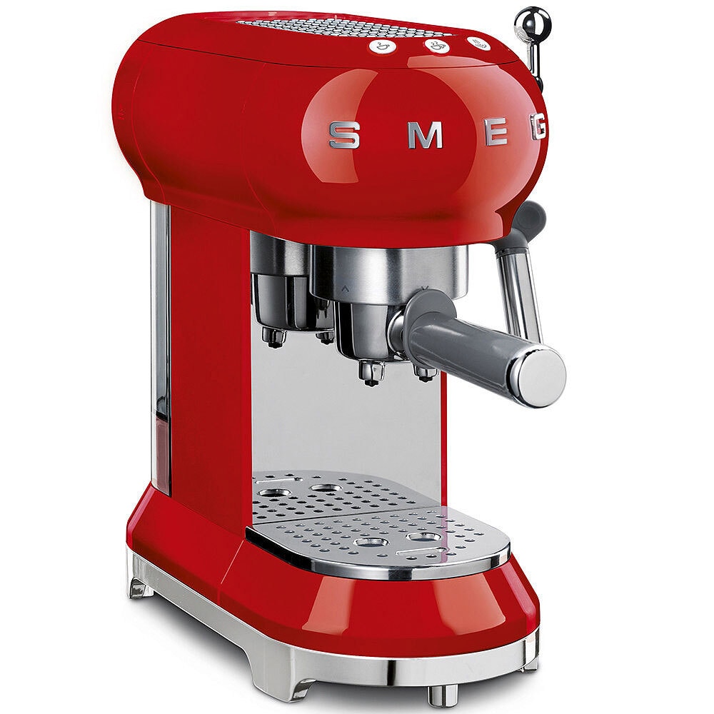 SMEG Espresso-Kaffeemaschine Retro rot