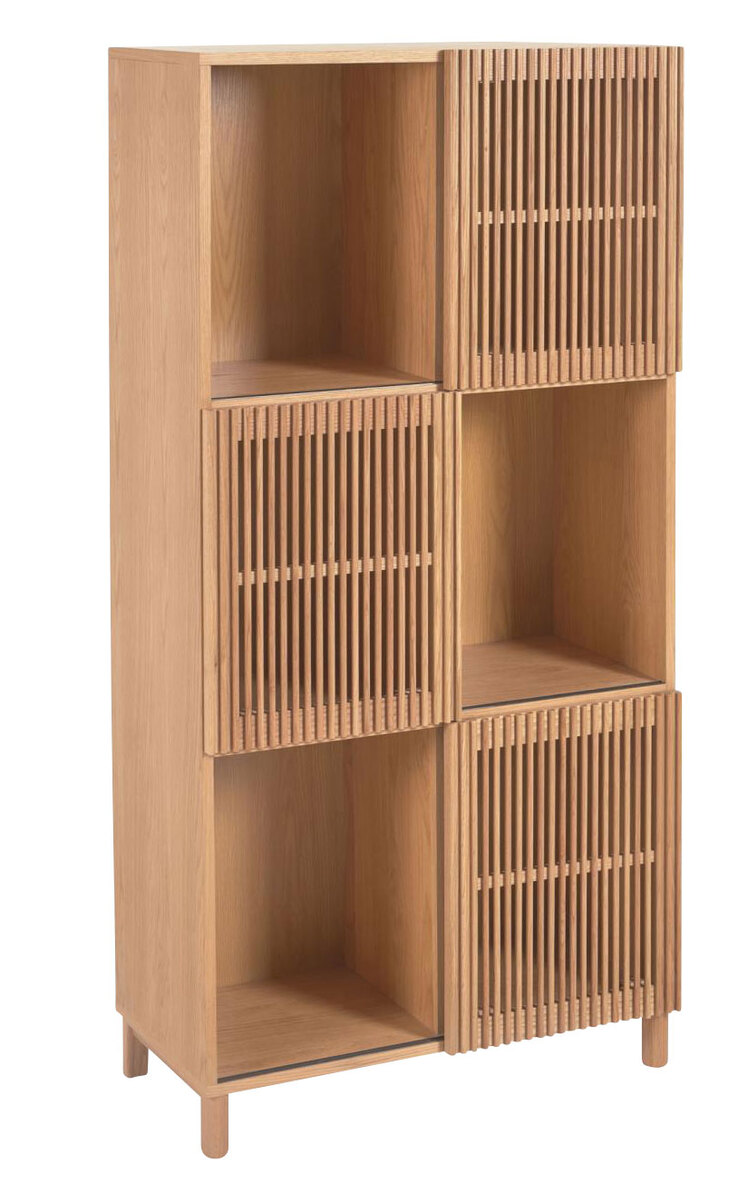 Kave Home Regal BEYLA 170 x 84,5 cm Eiche braun