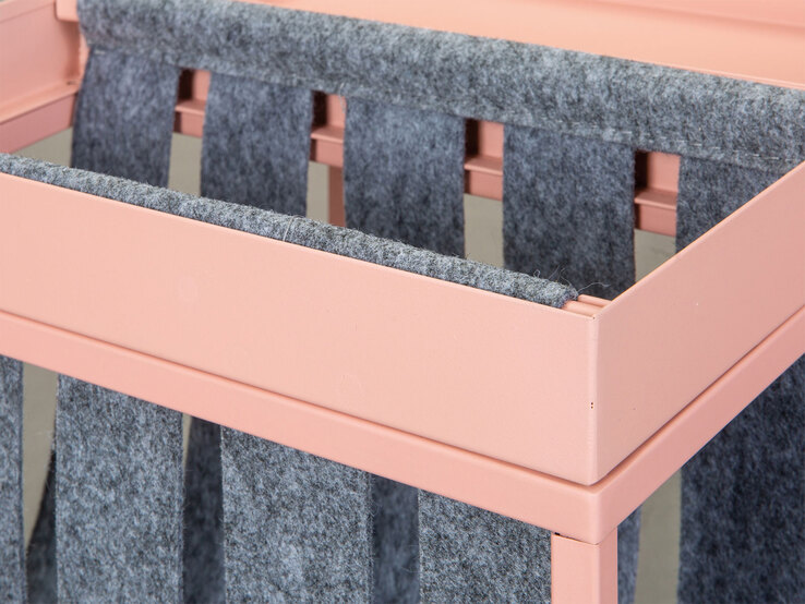 Beistelltisch TILL 35 x 40 cm Metall rosa
