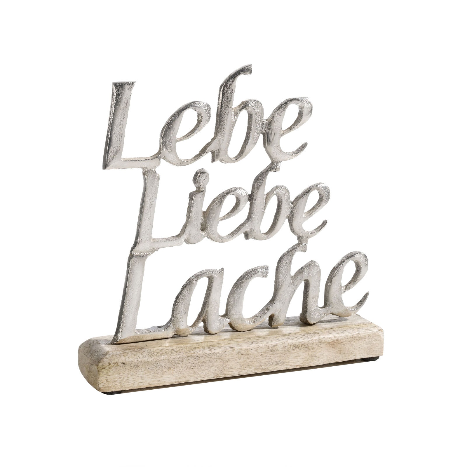 casaNOVA Deko Schriftzug LEBE LIEBE LACHE 20 cm