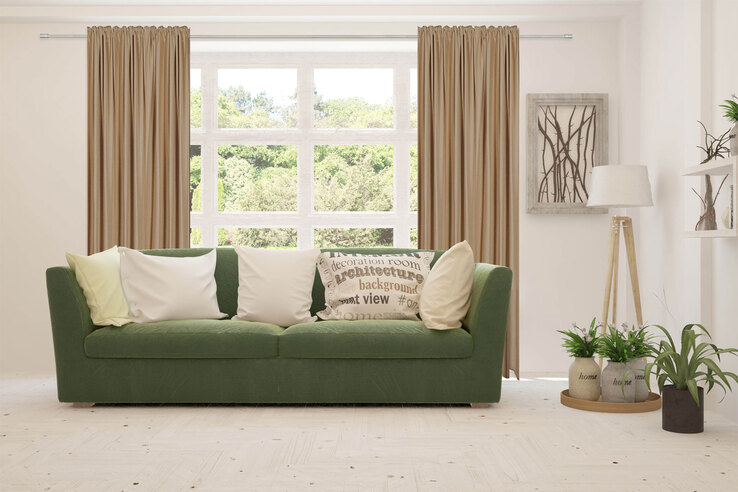 my deco Schlaufenvorhang BALANCE 135 x 300 cm beige