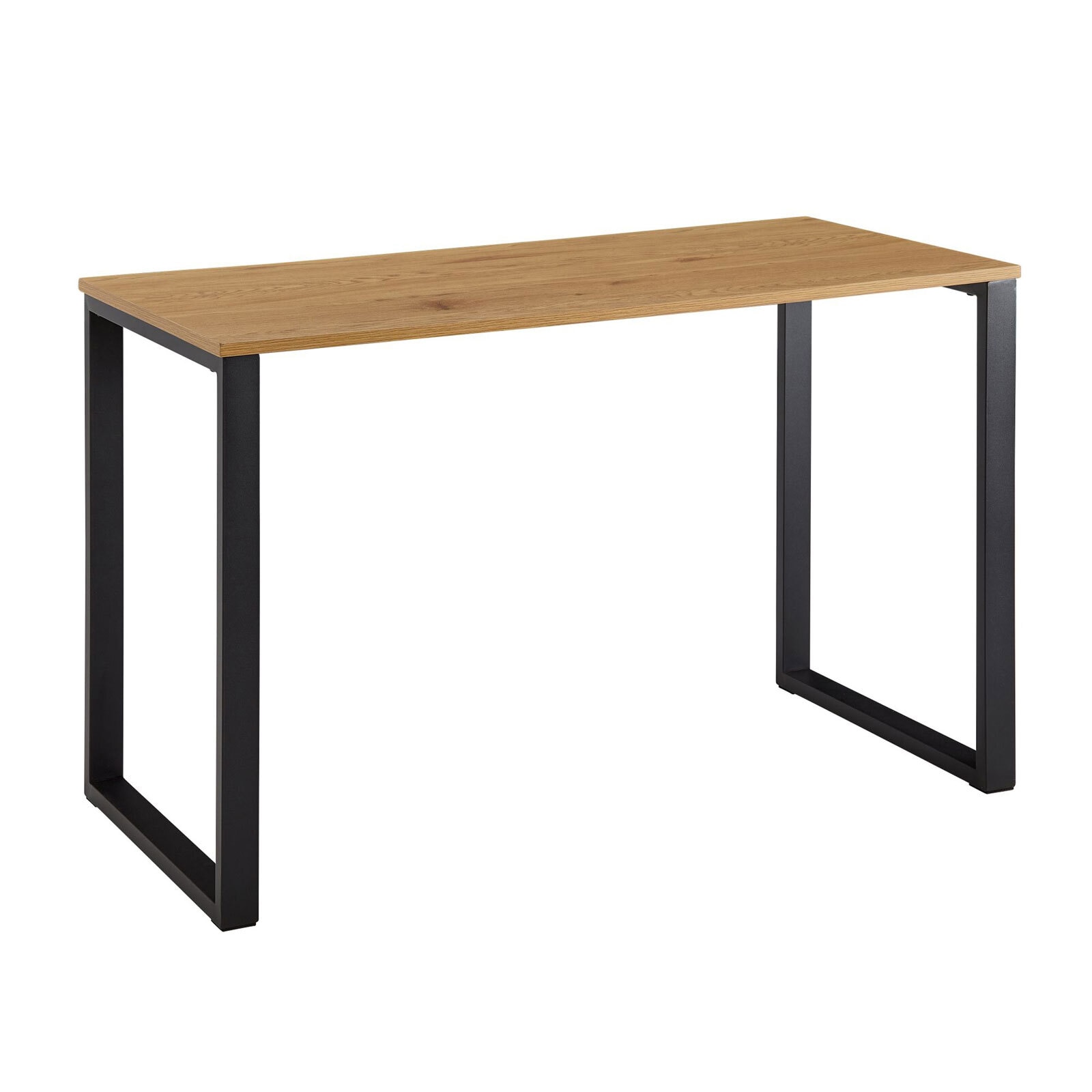 Schreibtisch 120 x 76 cm Braun Schwarz