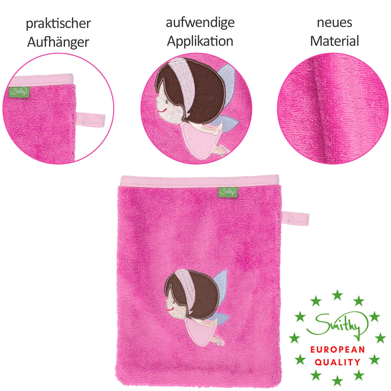 Smithy Frottier-Set ELFE 3-teilig pink