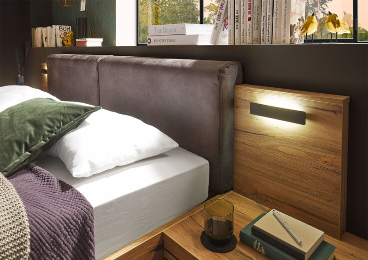Bettanlage TRATTINO 180 x 200 cm braun/ graphit
