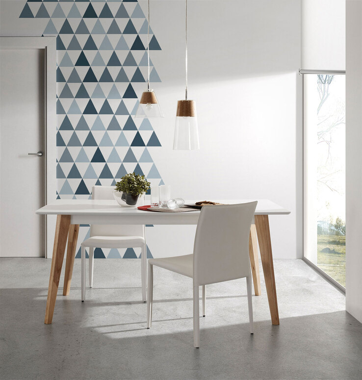 Kave Home Esszimmerstuhl ABELLE weiß