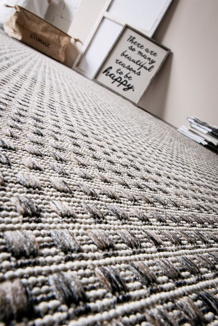 Webteppich SAVANNAH 200 x 285 cm hellbraun