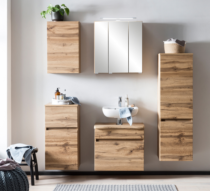 Bad-Hängeschrank BRÜGGE braun
