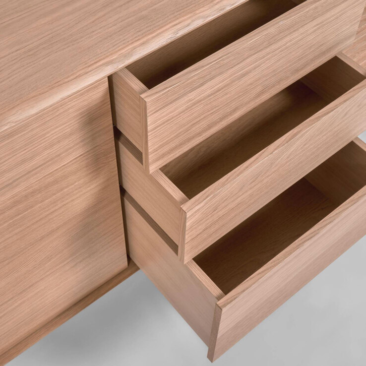 Kave Home Sideboard LENON 200 x 86 cm Eiche