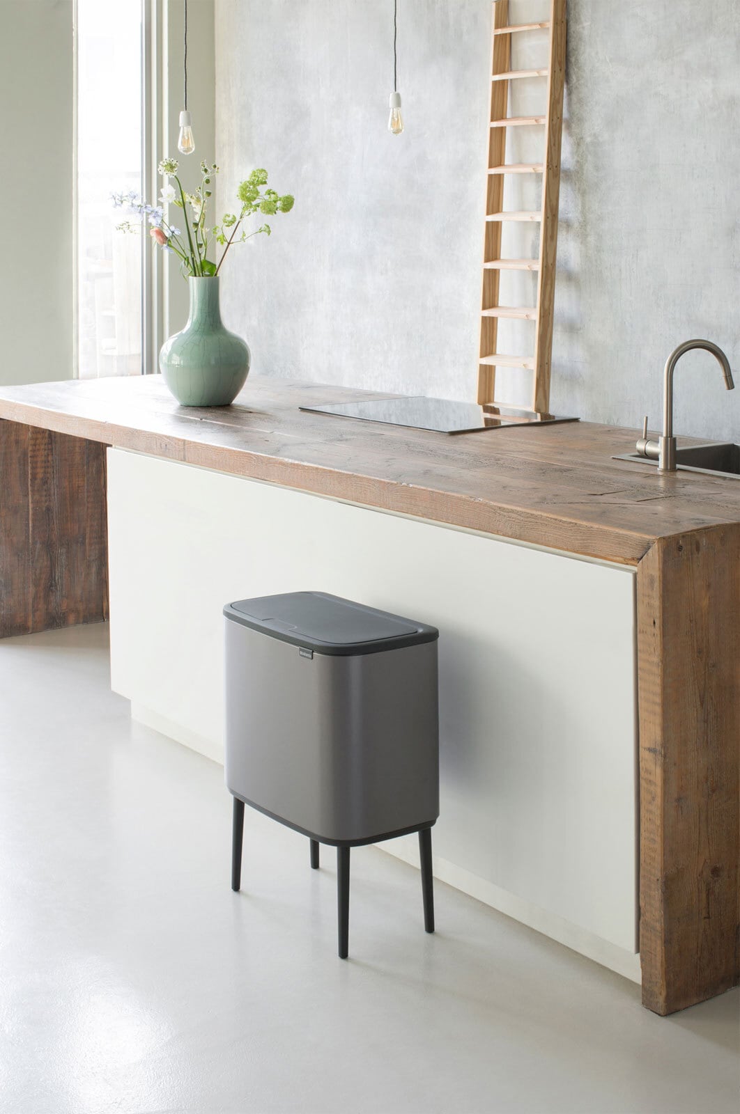 brabantia Mülleimer BO TOUCH BIN 36 Liter platinum