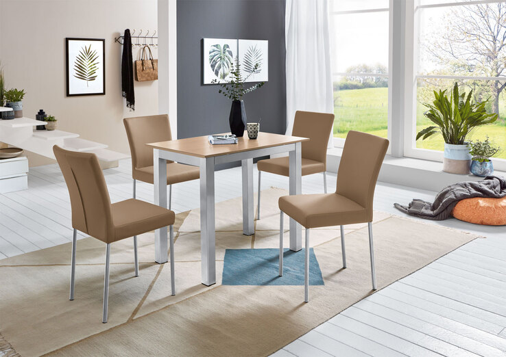 vito Esstisch DASH 130-190 x 80 cm Eiche braun