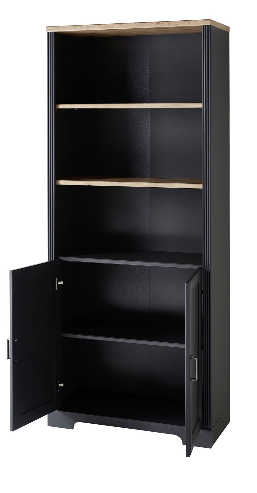 CASAVANTI Aktenschrank JASMIN 86 x 204 cm Graphit/ Artisan Eiche