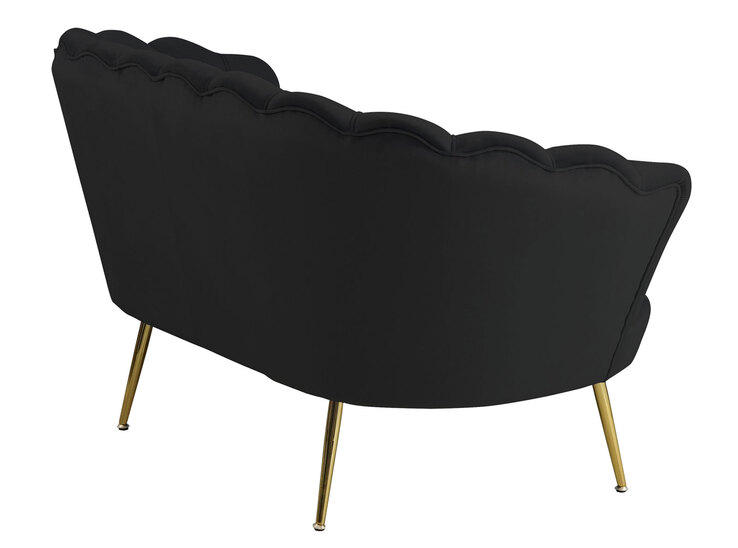 Sofa 2-Sitzer schwarz