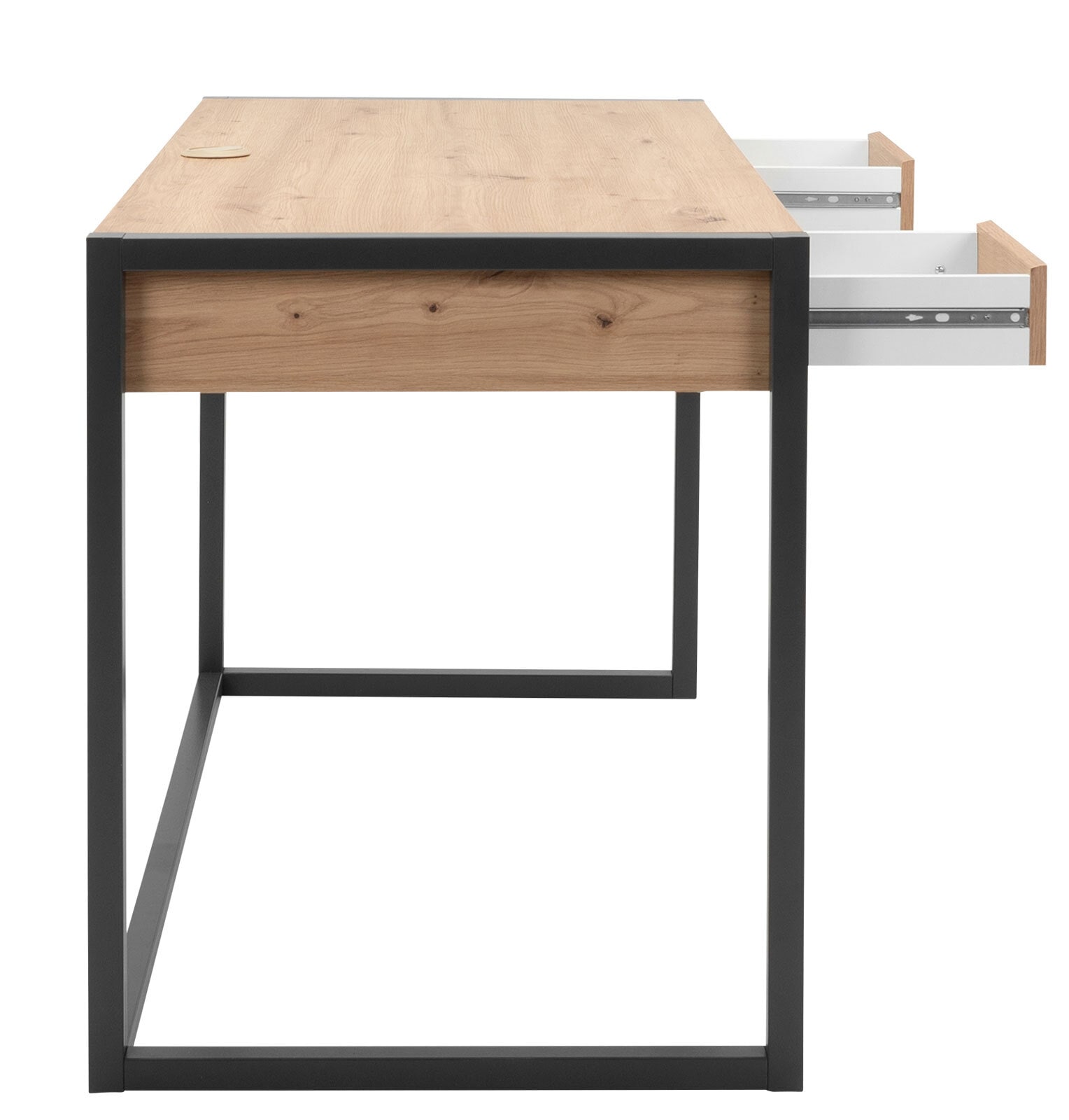 Schreibtisch DENVER 120 x 60 cm anthrazit/ Artisan Oak