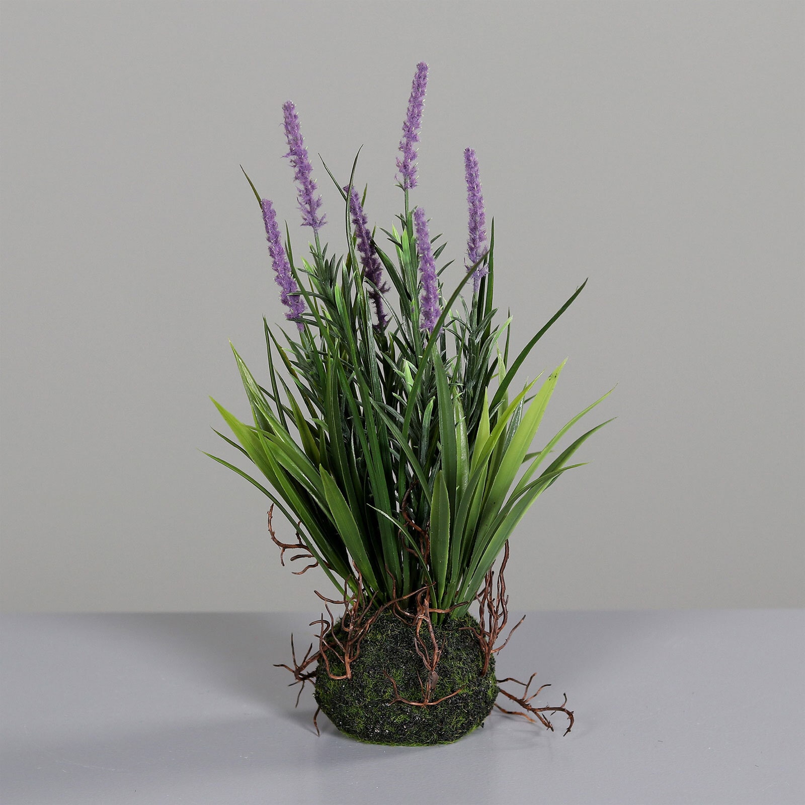 Kunstblume Lavendel mit Erdballen