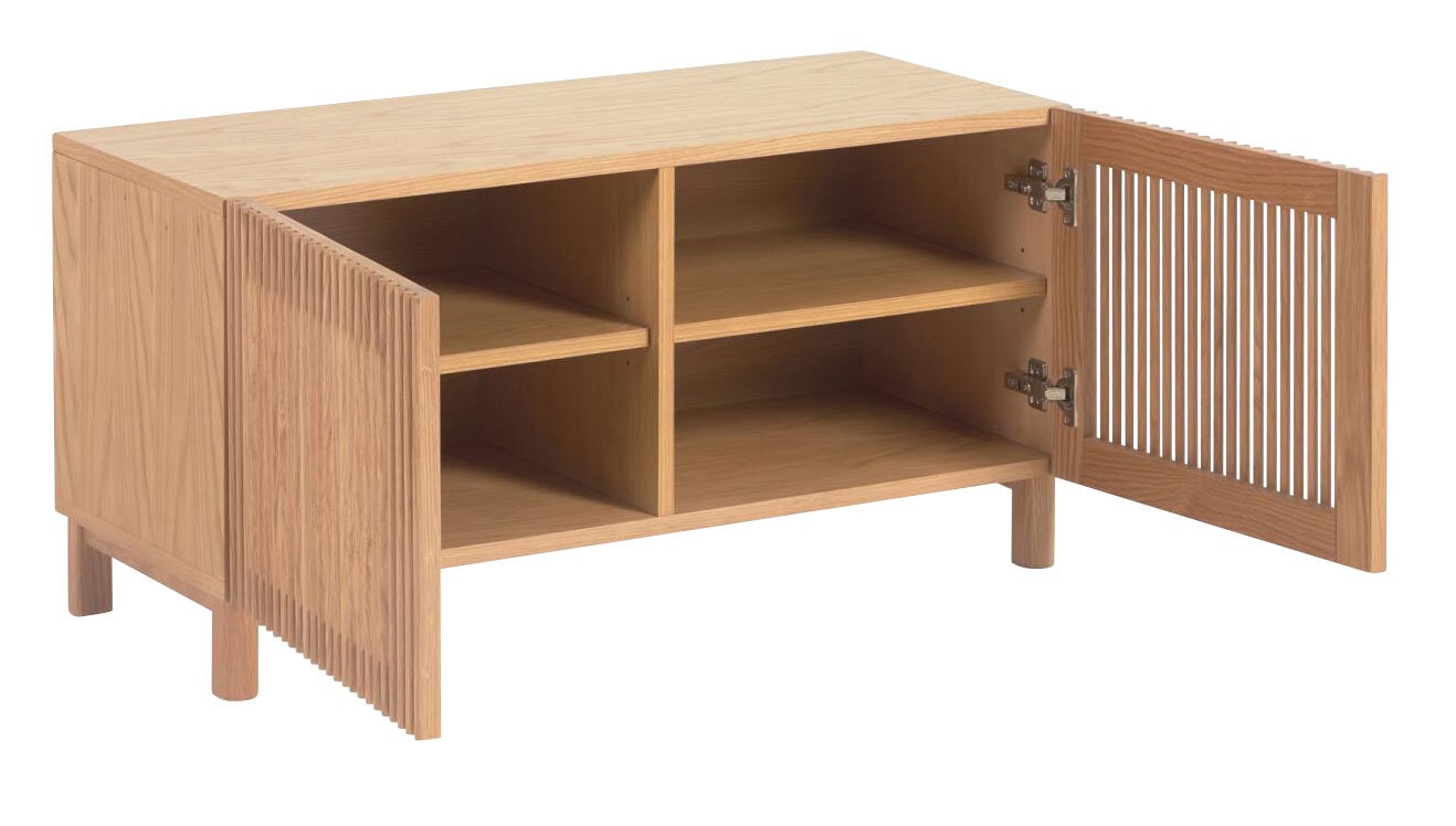 Kave Home Sideboard BEYLA 98,5 x 49,5 cm Eiche braun 