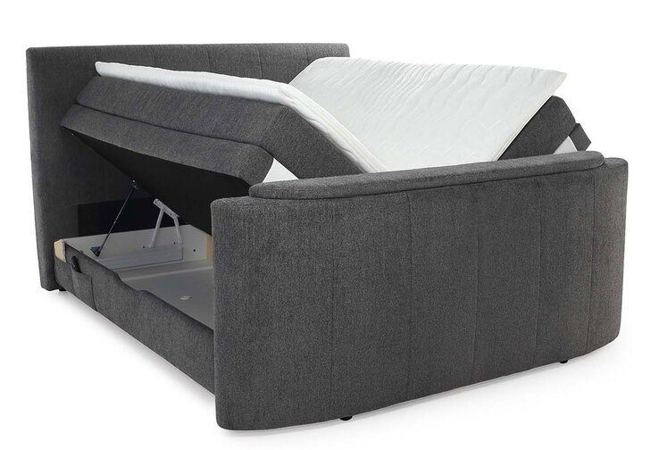 Boxspringbett BEL AIR 180 x 200 cm dunkelgrau