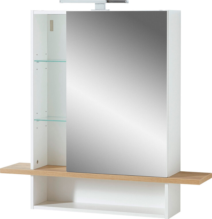 Spiegelschrank NELE Weiß/ Braun