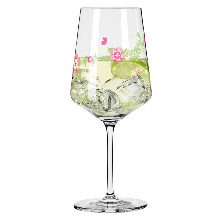RITZENHOFF Aperitifglas SOMMERTAU HUGO 4er Set Blumen Kristallglas