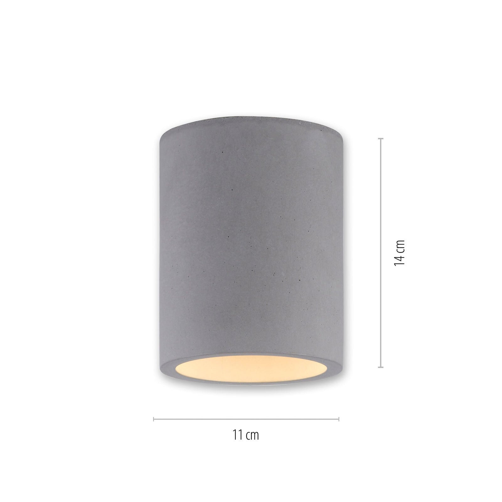 Paul Neuhaus Retrofit Deckenlampe ETON 11 cm beton