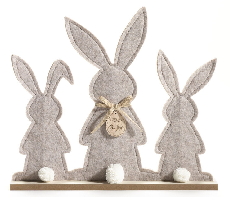 casaNOVA Dekofigur Osterhasen 35 cm beige