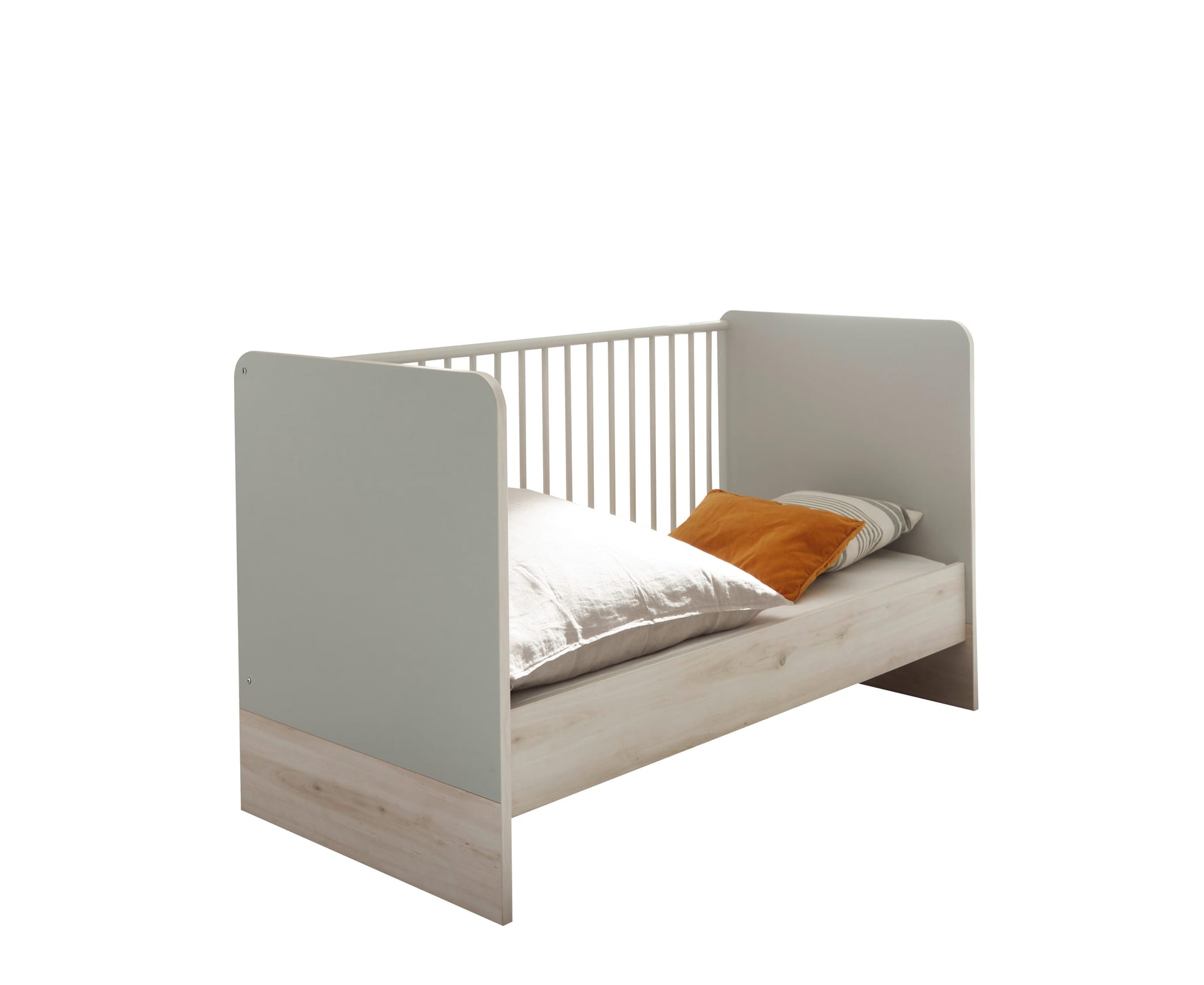 Babybett FIEN grau/ braun