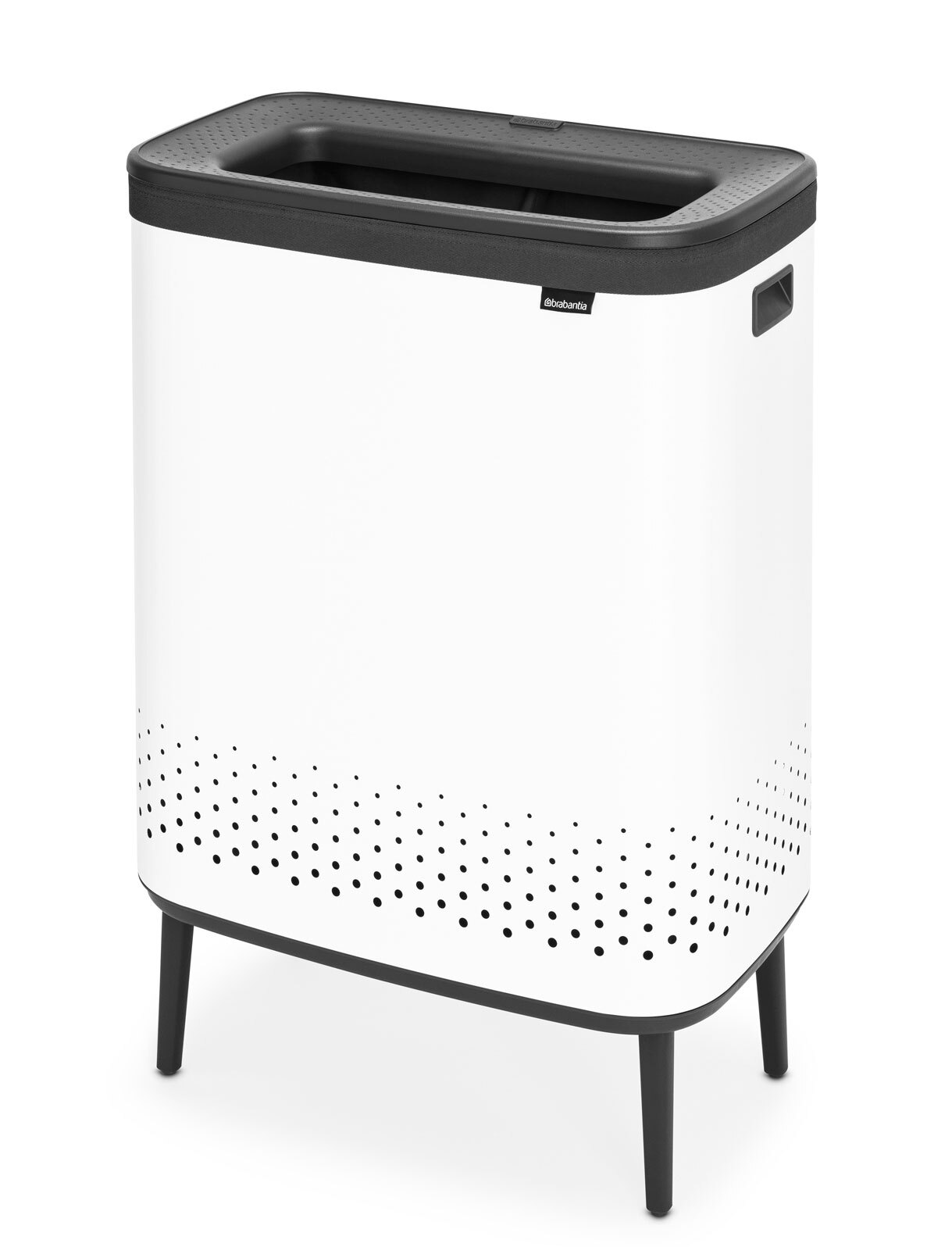 brabantia Wäschekorb BO 45 + 45 Liter weiß