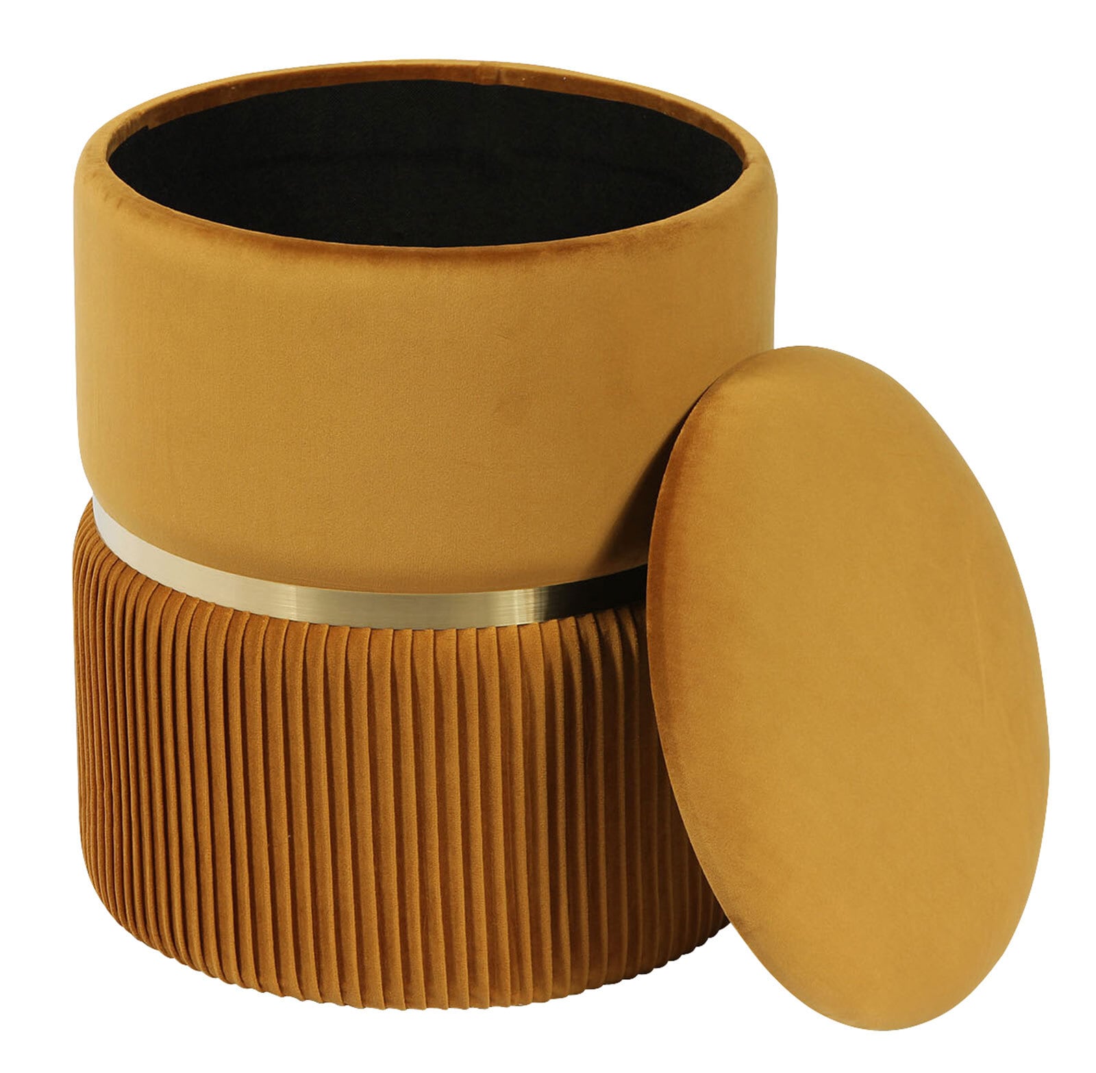 CASAVANTI Hocker Curry Gelb/Gold 