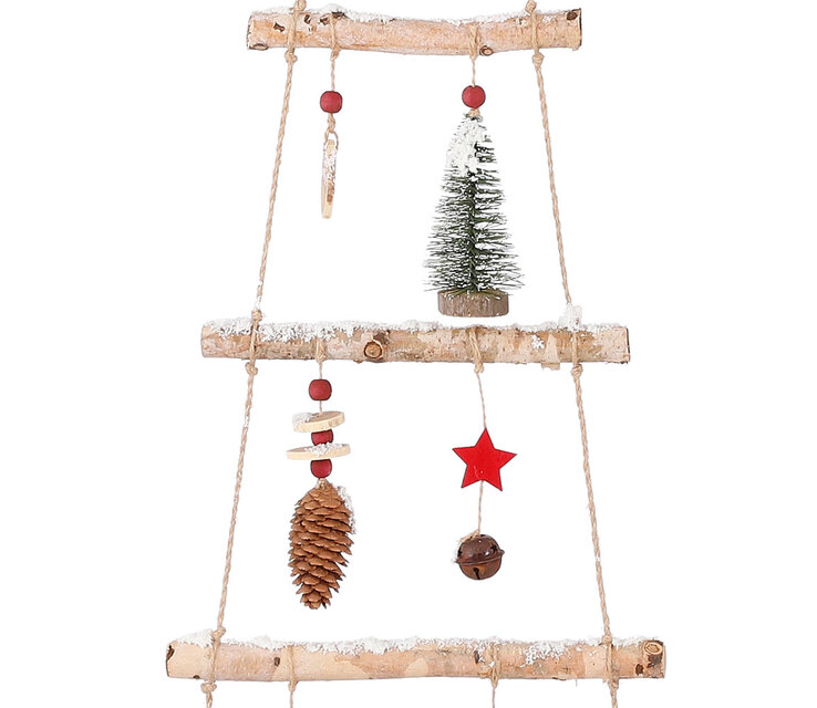 MICA DECORATIONS Hängedekoration Tanne Zapfen Sterne