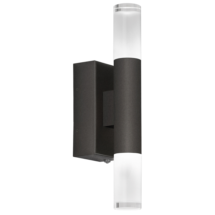 SCHÖNER WOHNEN-Kollektion LED Badlampe Wand TWICE 7 cm schwarz