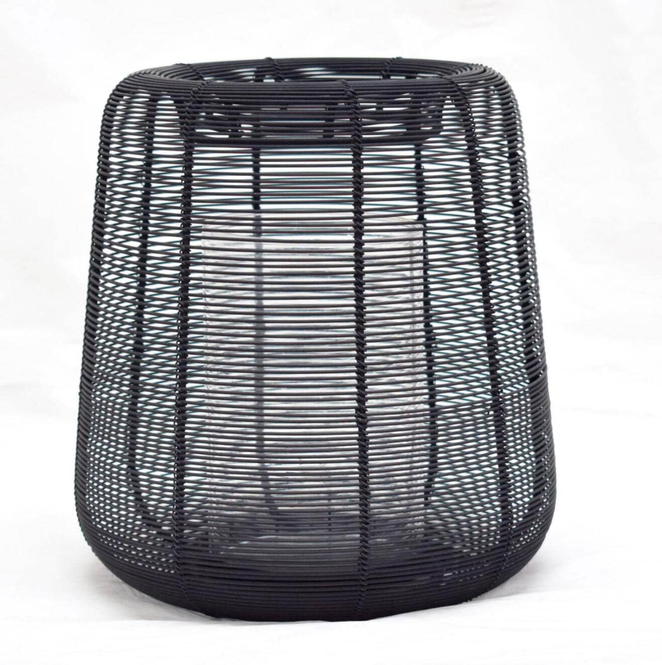 Windlicht MESH 24 cm schwarz