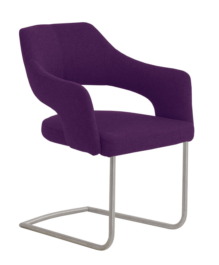 Esszimmerstuhl RIALTO LDM3-LDMA Stoff lila