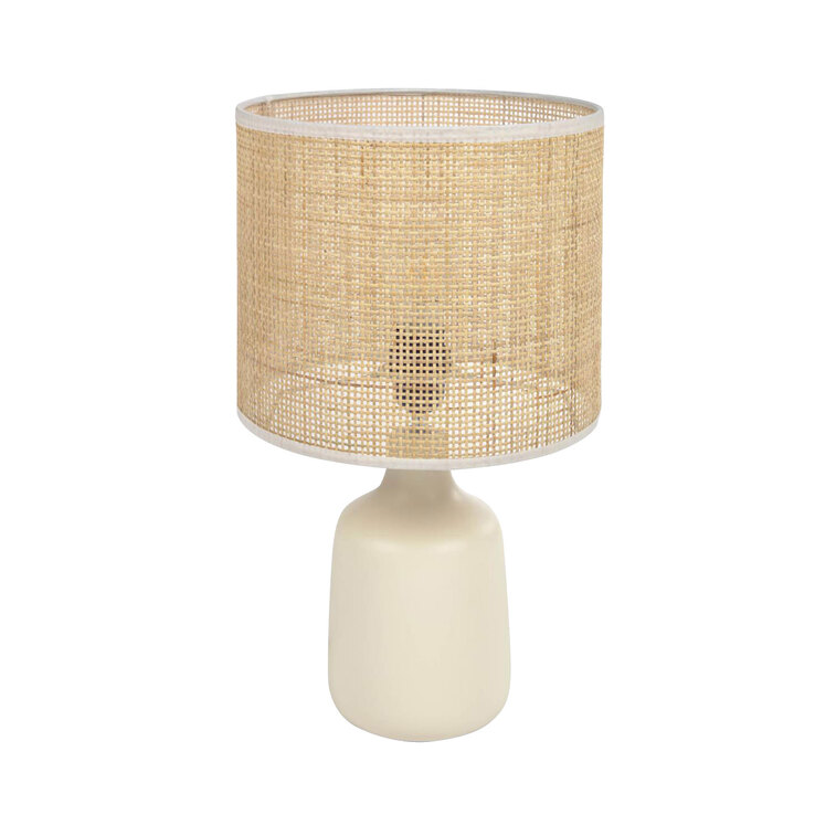 Kave Home Retrofit Tischlampe ERNA naturfarbig