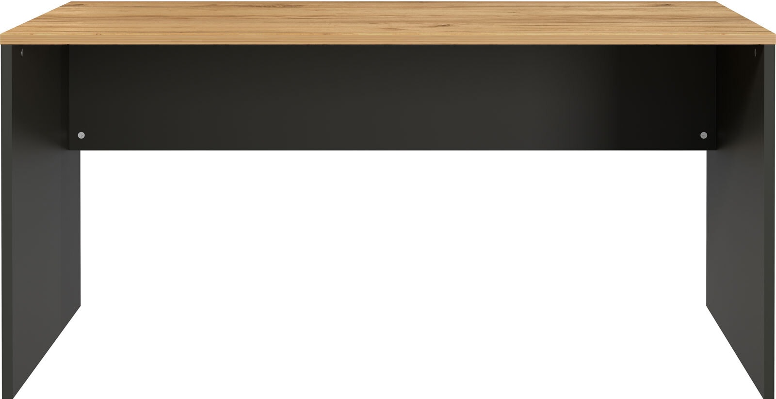 Schreibtisch ANCONA 158 x 79 cm Graphit/ Navarra Eiche