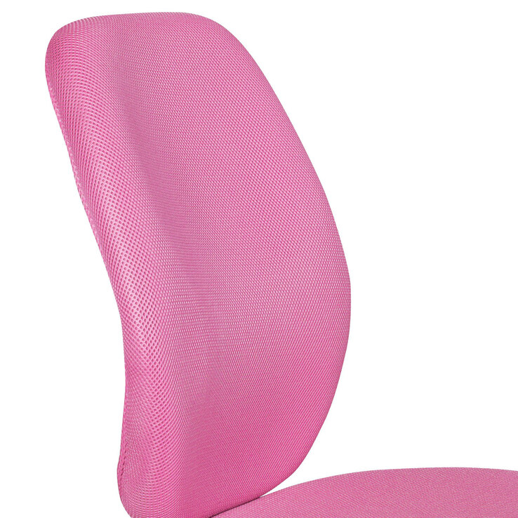Schreibtischstuhl Mesh Silberfarbig/ Pink