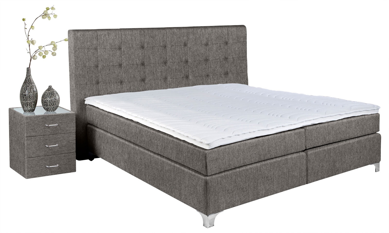 Ole Gunderson Boxspringbett TOPMOTION I 140 x 200 cm H2 Mine-Vega Hunter