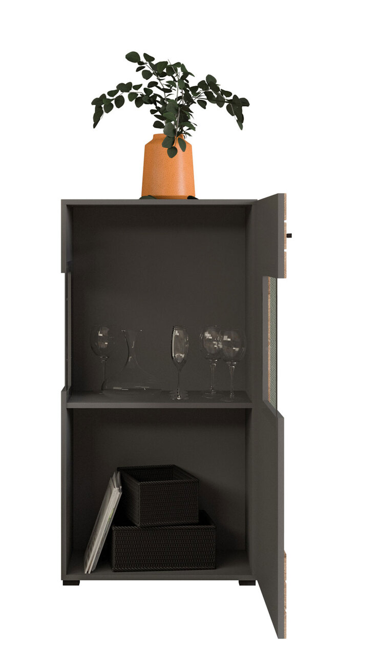 Vitrine FRENO II Oak/ grau