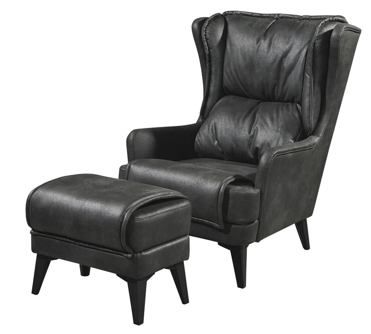 CASAVANTI Sessel Set EDWARD anthrazit