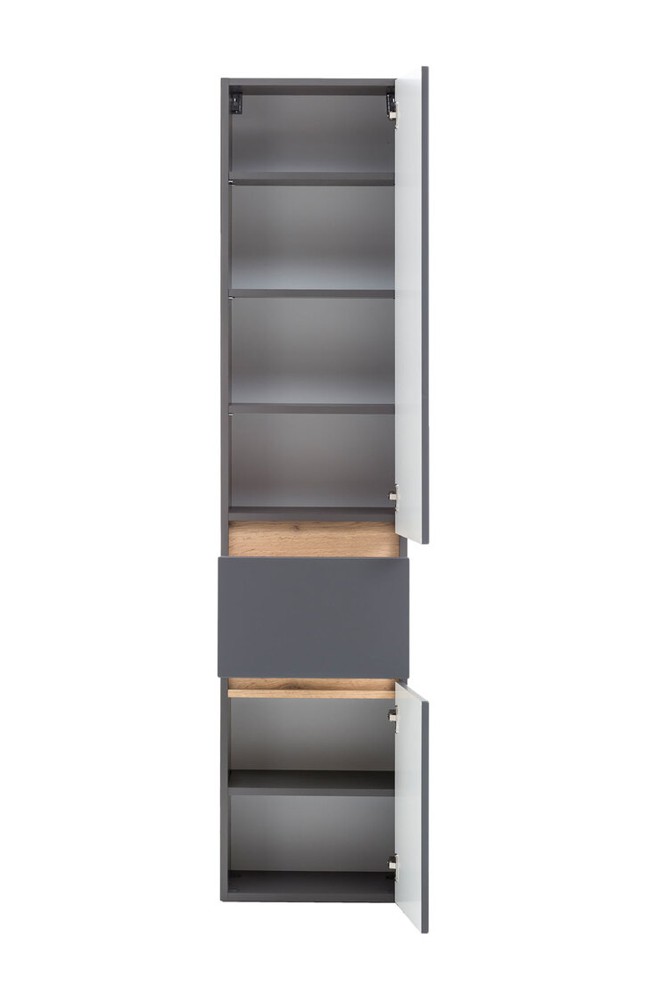 Bad-Hochschrank BRÜGGE grau