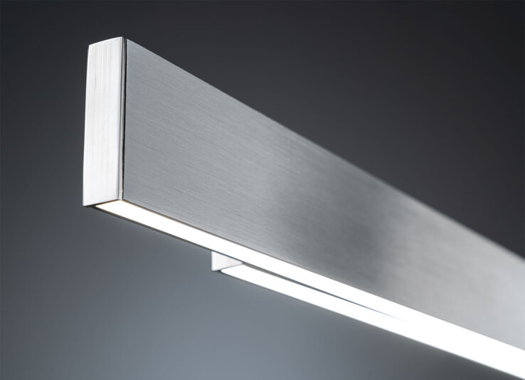 SCHÖNER WOHNEN-Kollektion LED Pendelleuchte STRIPE 110-140 cm nickelfarbig