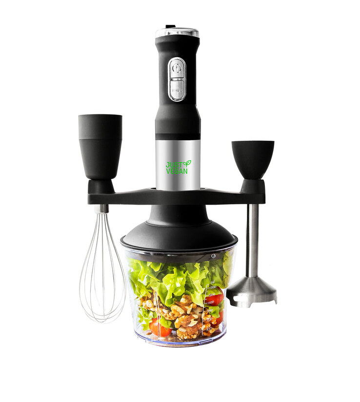 JUST VEGAN Stabmixer CERA 6-teilig schwarz