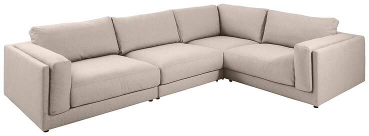 Ole Gunderson Ecksofa-Kombi LASSE II 345 x 252 cm taupe