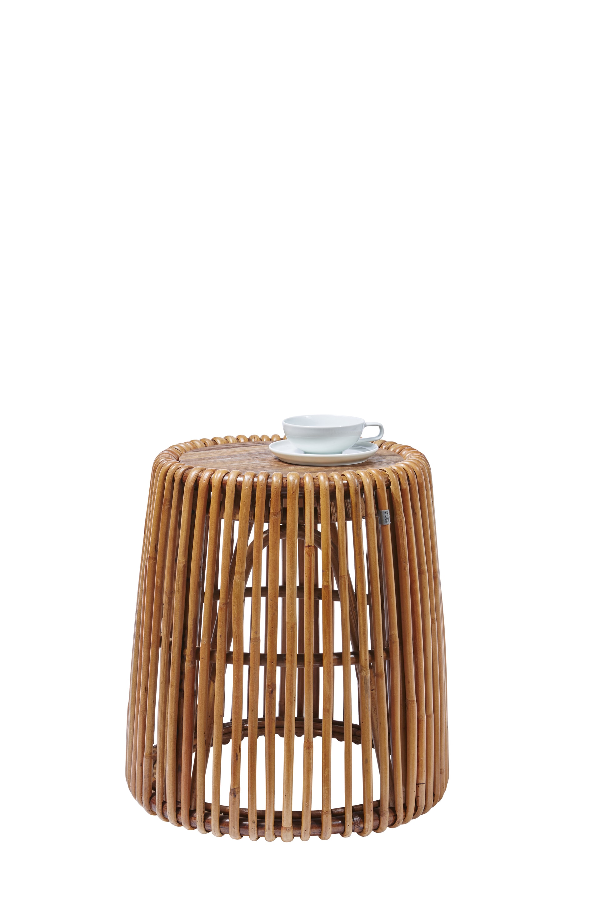 TOM TAILOR Beistelltisch 50 x 50 cm Rattan/reyceltes Teakholz natur