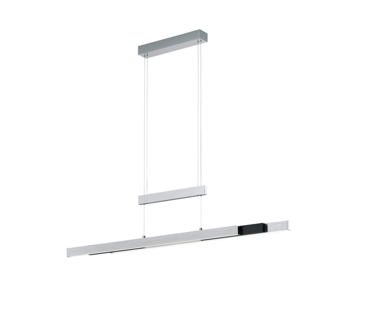 TRIO LED Pendellampe TRAJAN alufarbig